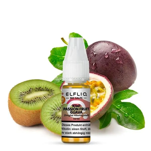 Elfliq Kiwi-Passionfruit-Guave Nikotinsalz-Liquid Elfbar – Bild 2