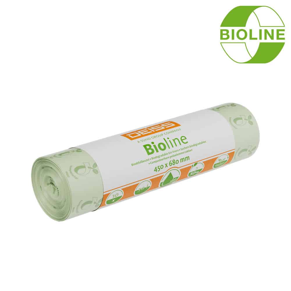 Bioline Biobeutel 100% Kompostierbar 120 L- 450 x 680 mm 10 Beutel