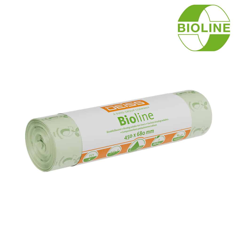 Bioline Biobeutel 100% Kompostierbar 30 L- 450 x 680 mm 10 Beutel