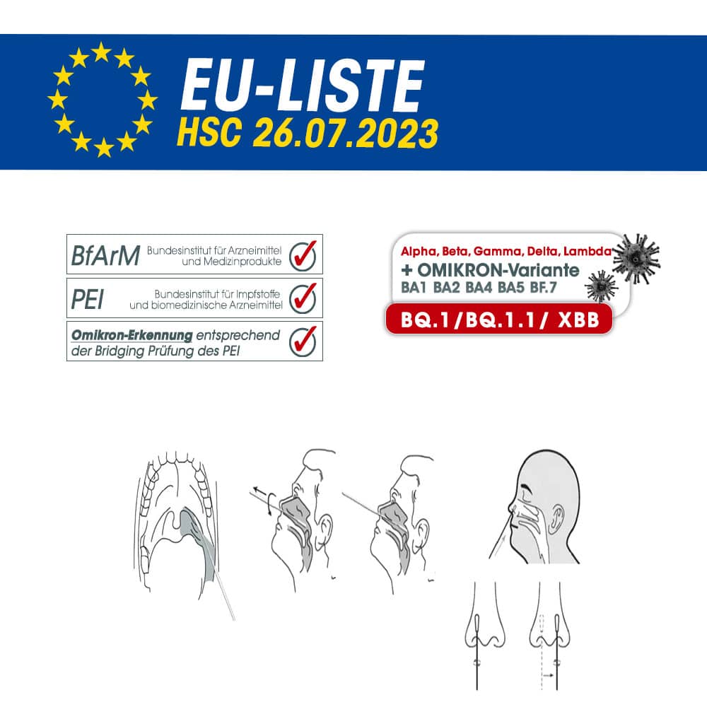 Clungene Antigen Schnelltest – 3 in 1 | Profitest | MHD 06.2026 | 25 Stück – Bild 4