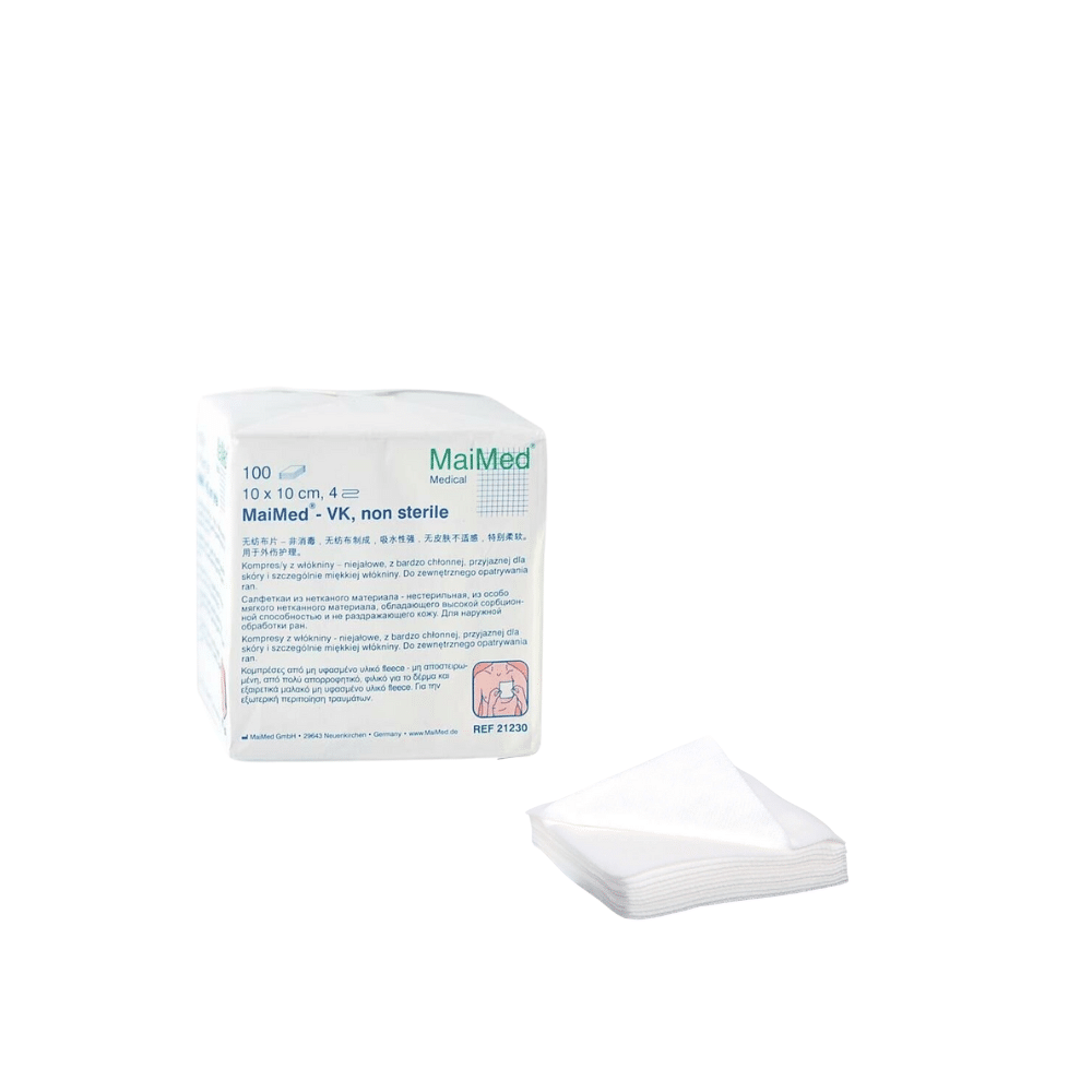 MaiMed VK unsteril 4-fach Vlieskompressen – 5 x 5 cm 20 Papiertüten à 100 Stk. – Bild 4