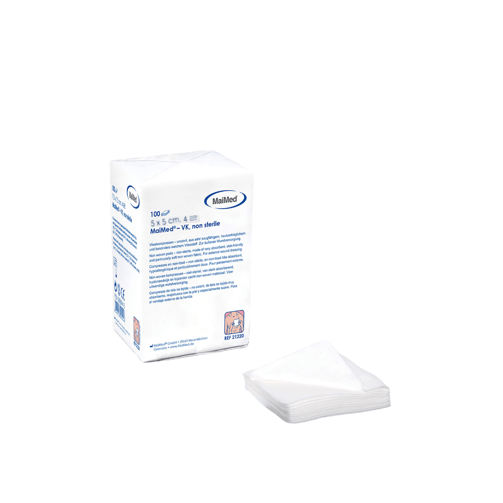 MaiMed VK unsteril 4-fach Vlieskompressen – 5 x 5 cm 20 Papiertüten à 100 Stk. – Bild 5