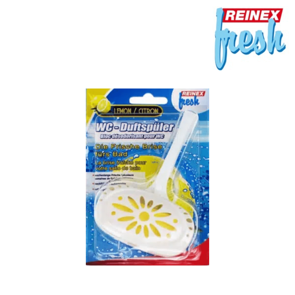 REINEX FRESH WC-Duftspüler Lemon, Frische & Angenehmer Duft 40 g WC-Duftstein – Bild 2