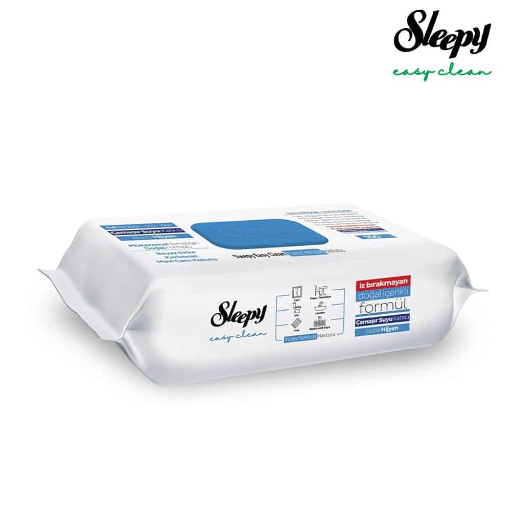 Sleepy Easy Clean Oberflächenreinigungstücher – Blau 1 Packung à 100 Tücher – Bild 2